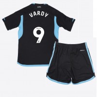 Leicester City Jamie Vardy #9 Bortadräkt Barn 2023-24 Kortärmad (+ Korta byxor)